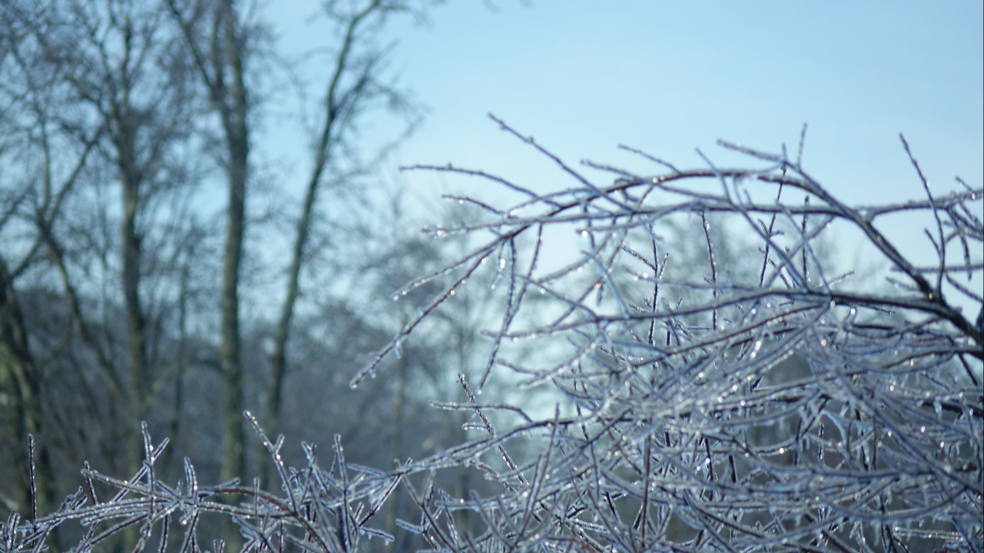 Many Mainers remain without power Sunday after snow and freezing rain fell Saturday across much of the state.