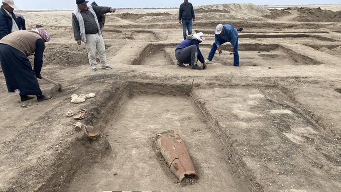 Archaeologists in North Sinai found 3,400-year-old house ruins built for an ancient Pharaoh to rest in during military campaigns, officials said. Photo from Egypt’s Ministry of Tourism and Antiquities.